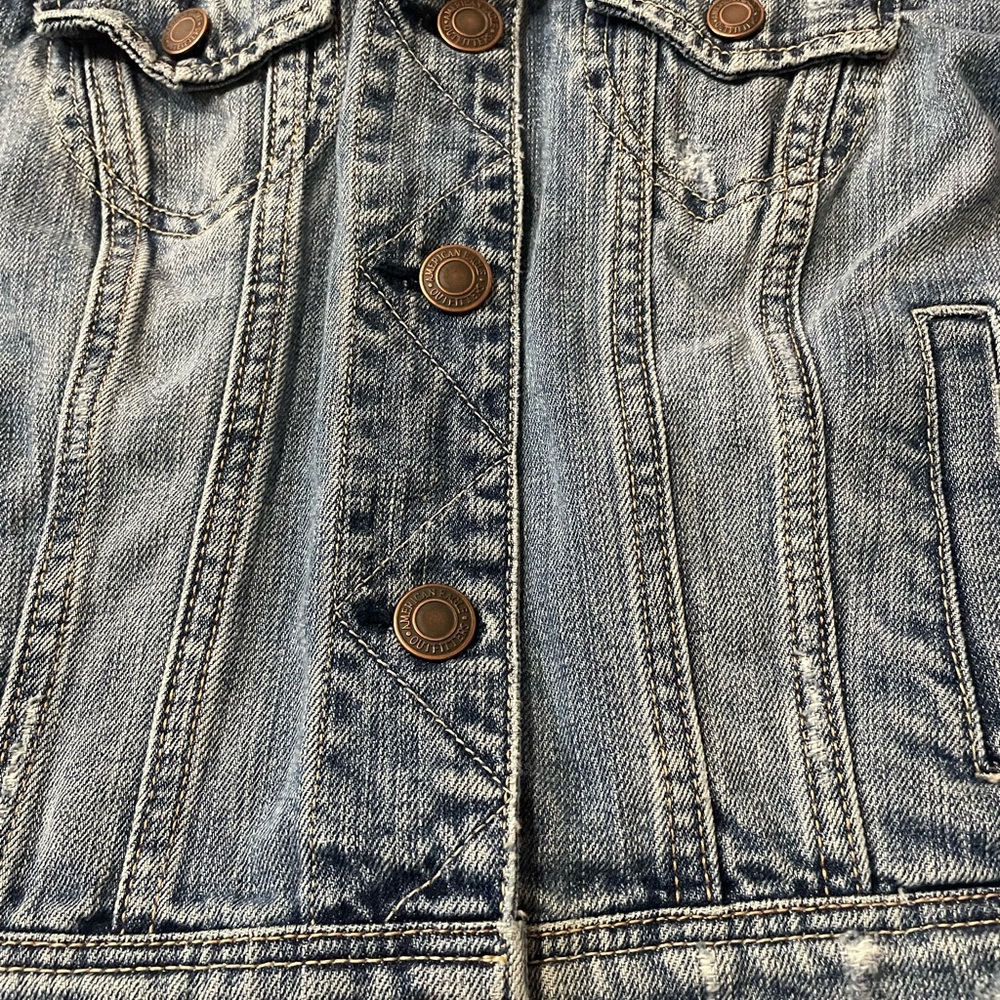 2011 American Eagle Classic Jean Jacket Sz med - Picture 3 of 6